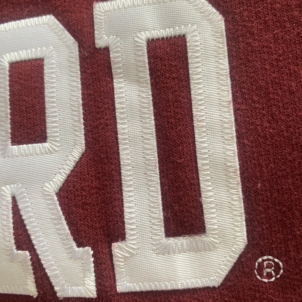 Champion Harvard crew neck sweatshirt Size xs burgundy maroon pullover - Picture 4 of 6